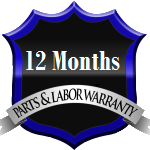 12 months parts and labor warranty