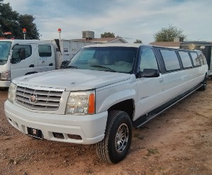 Cadallac Limo in for wheel alignment